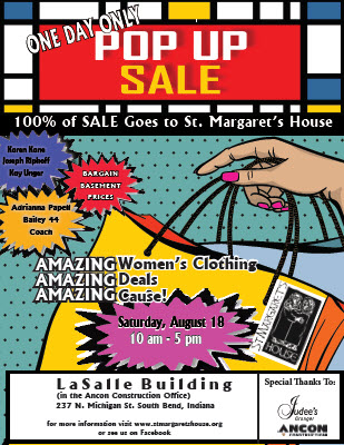 Ancon’s South Bend Office to Transform into a Pop-Up Shop This Weekend to Support St. Margaret’s House!